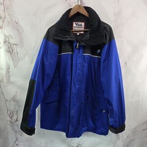 Viking Tempest Jacket Mens Large Blue Vintage 90s Coat Windbreaker Ski Snow